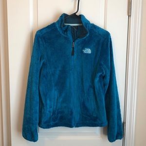 Like new blue-green North Face Osito jacket